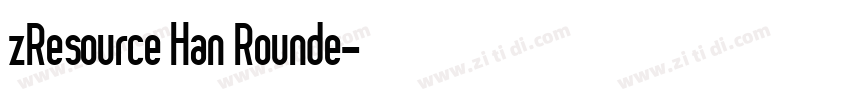 zResource Han Rounde字体转换